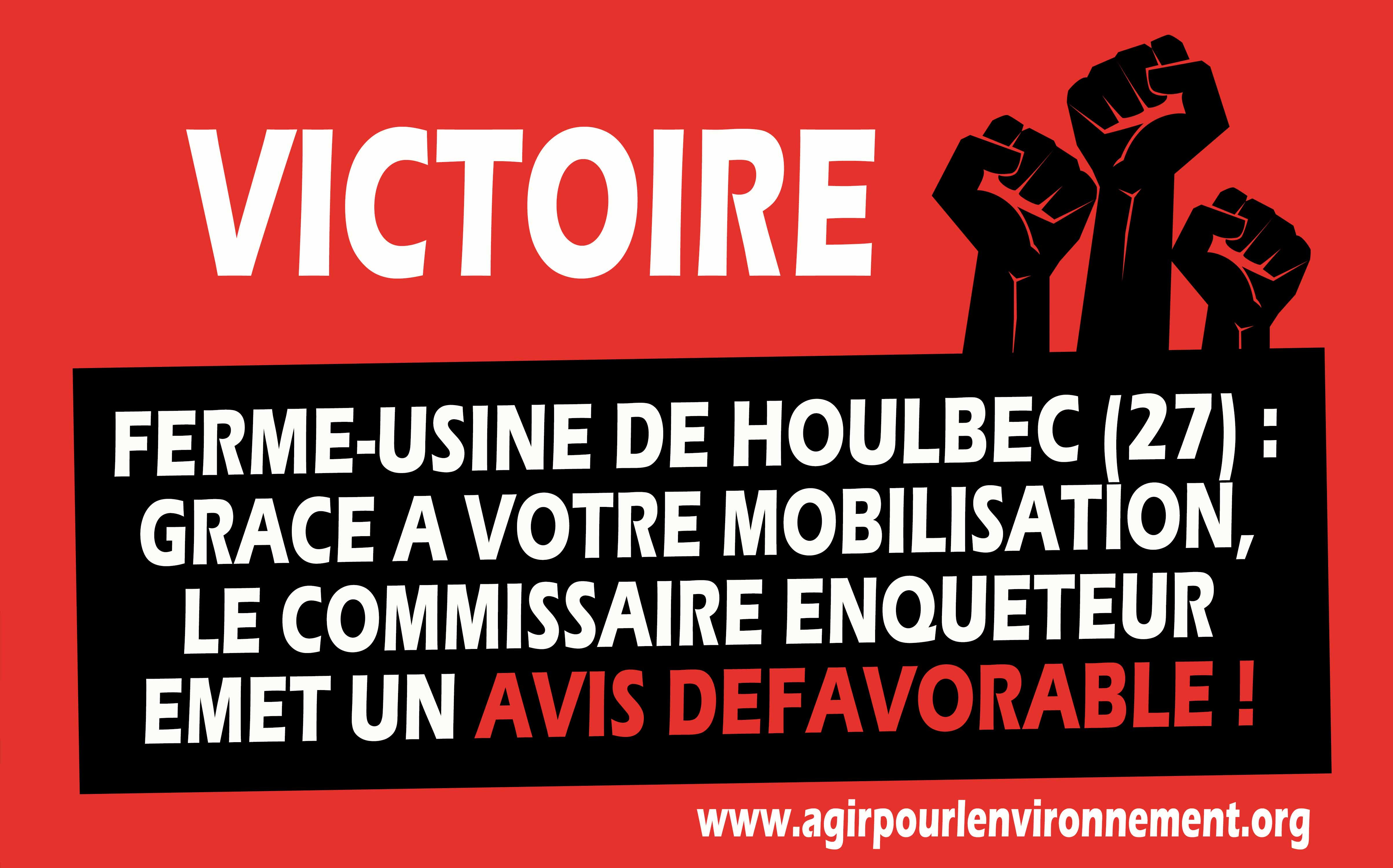 Ferme-usine de Houlbec : Une pétition, une mobilisation locale et une première victoire !