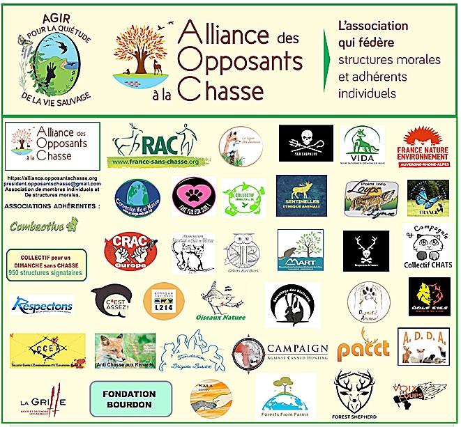 Propositions de l’AOC – Alliance des Opposants à le Chasse- à la « mission conjointe de contrôle pour la sécurisation de la chasse » au Sénat le 08 février 2022.